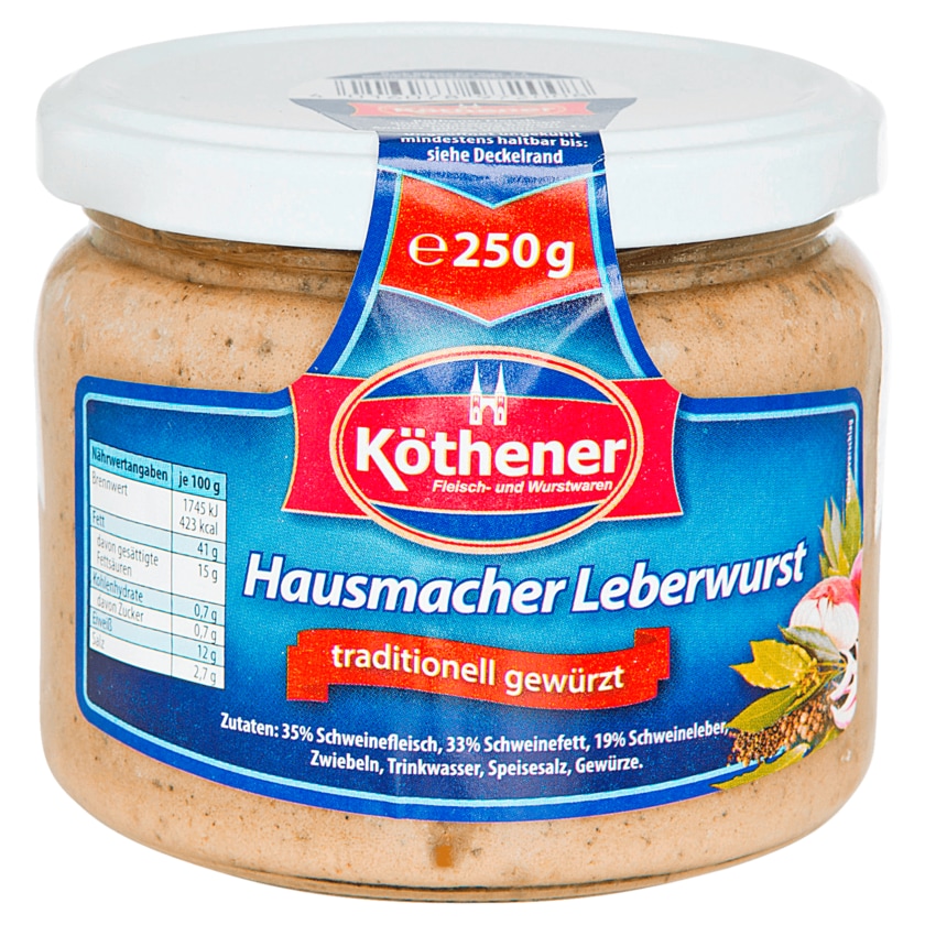 Köthener Hausmacher Leberwurst 250g